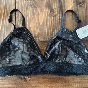 Black Lace Bra